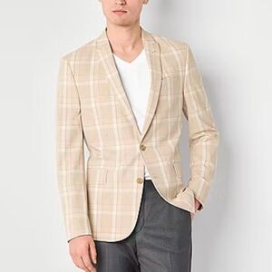 NWT J Ferrar Men’s Slim Fit Plaid Sports Coat
